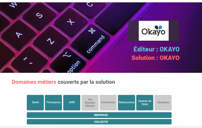 Page Okayo dans le Panorama des logiciels de gestion Assurances